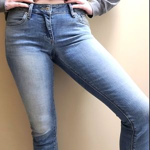 Medium wash Lucky Jeans Lolita Crop